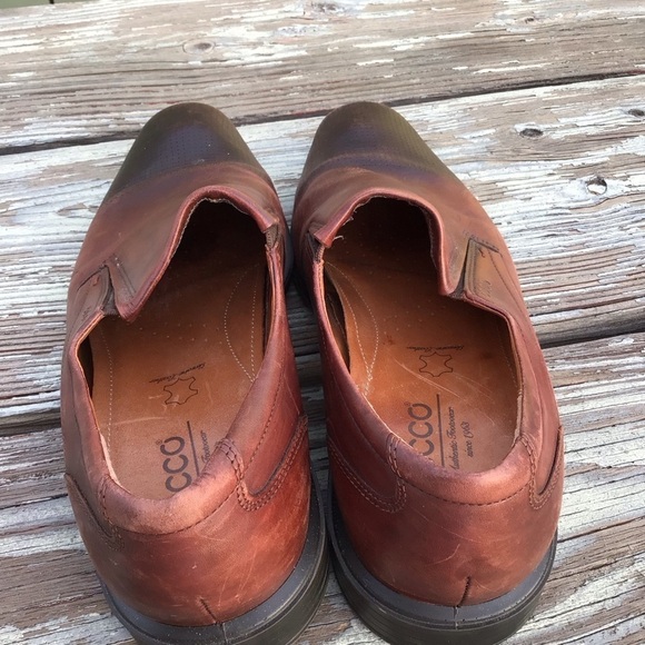 Ecco Men\'s Size 44 Shoes Slip On Brown Leather Comfort Loafers Shoes main image 11